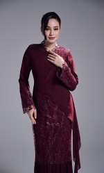 RANIA DRESS - WINE