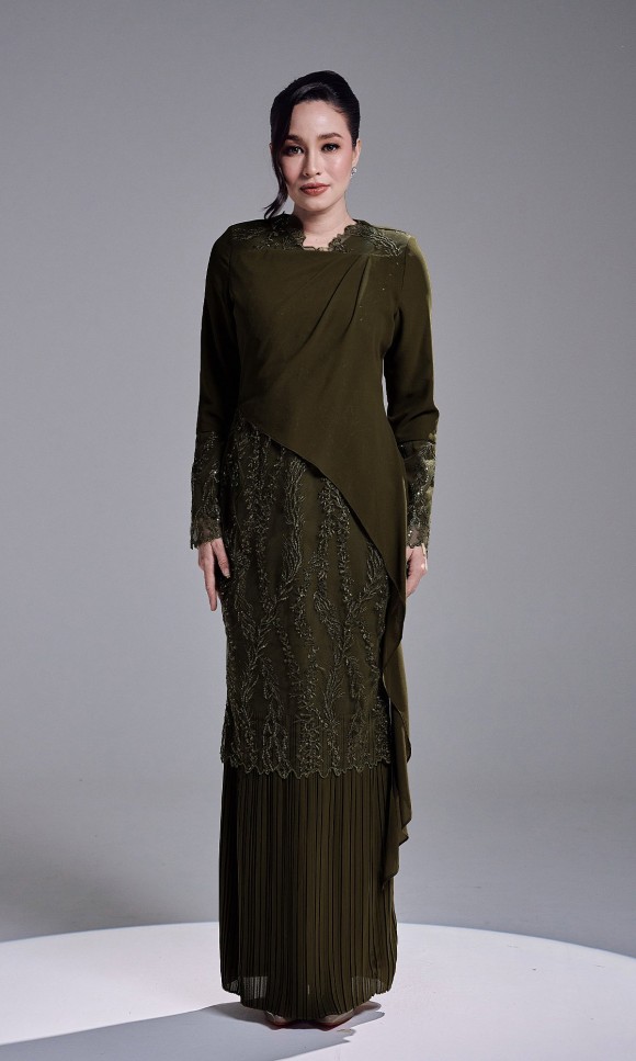 RANIA DRESS - DARK OLIVE RANIA DRESS - DARK OLIVE