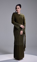 RANIA DRESS - DARK OLIVE