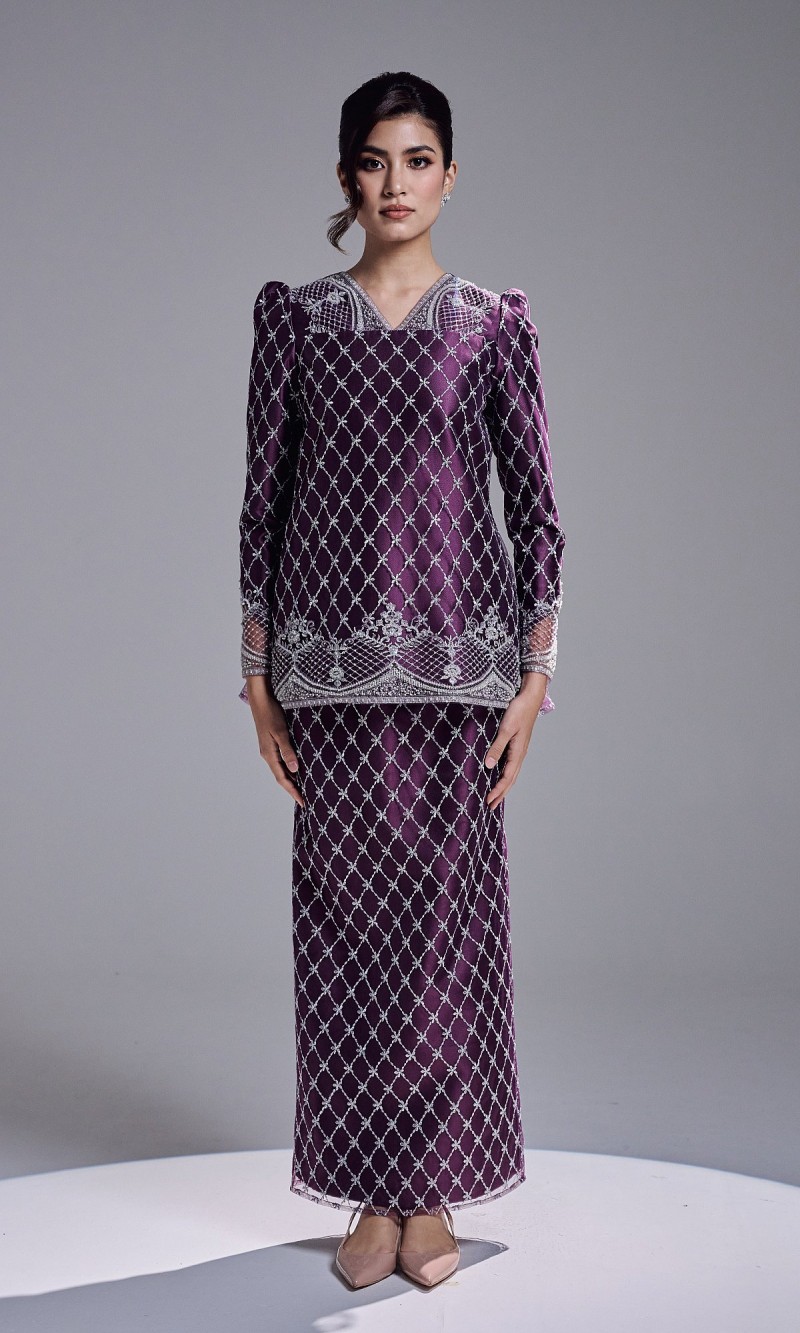MAHARANI KURUNG - DARK PURPLE