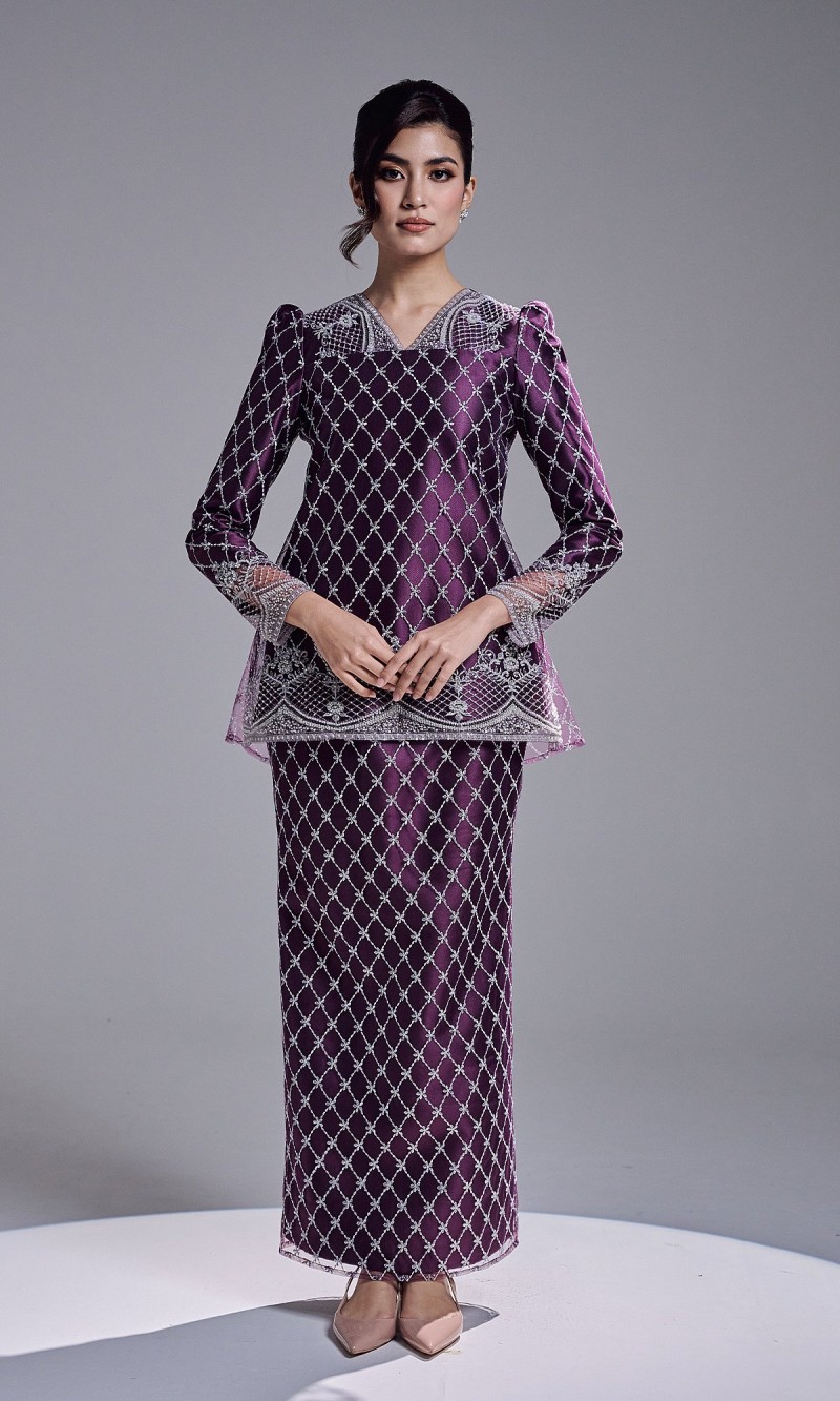 MAHARANI KURUNG - DARK PURPLE