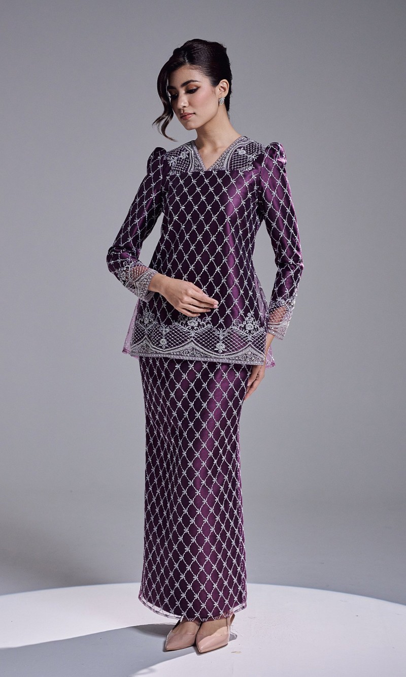 MAHARANI KURUNG - DARK PURPLE