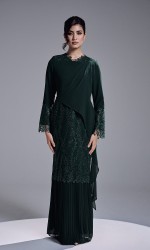 RANIA DRESS - DARK GREEN RANIA DRESS - DARK GREEN