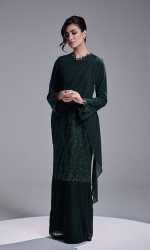 RANIA DRESS - DARK GREEN