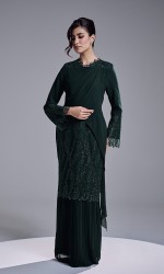 RANIA DRESS - DARK GREEN