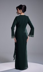 RANIA DRESS - DARK GREEN