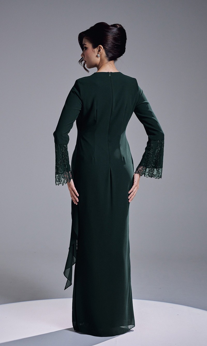 RANIA DRESS - DARK GREEN