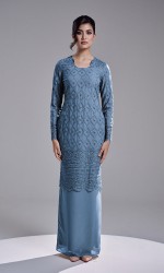 AVIANA DRESS - ASH BLUE AVIANA DRESS - ASH BLUE