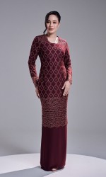 AVIANA DRESS - WINE