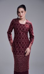AVIANA DRESS - WINE