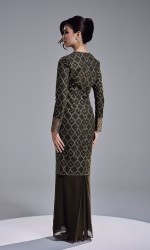 AVIANA DRESS - DARK OLIVE
