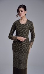 AVIANA DRESS - DARK OLIVE