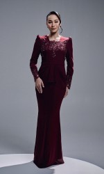 ASRIVIA DRESS - WINE