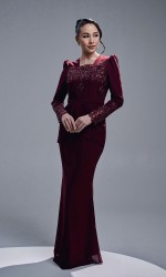 ASRIVIA DRESS - WINE