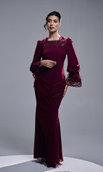 RAISHA KURUNG - BURGUNDY