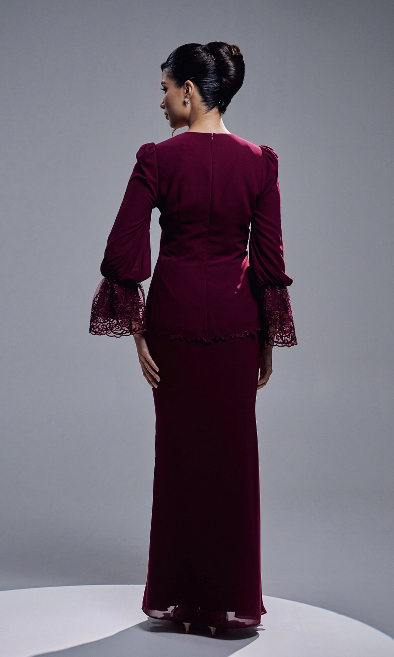 RAISHA KURUNG - BURGUNDY