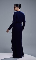 ALEESA DRESS - NAVY