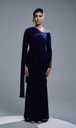 VERIANA KURUNG - NAVY