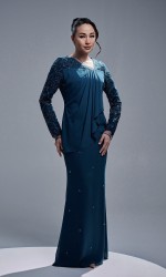 EYANIS DRESS - TEAL BLUE