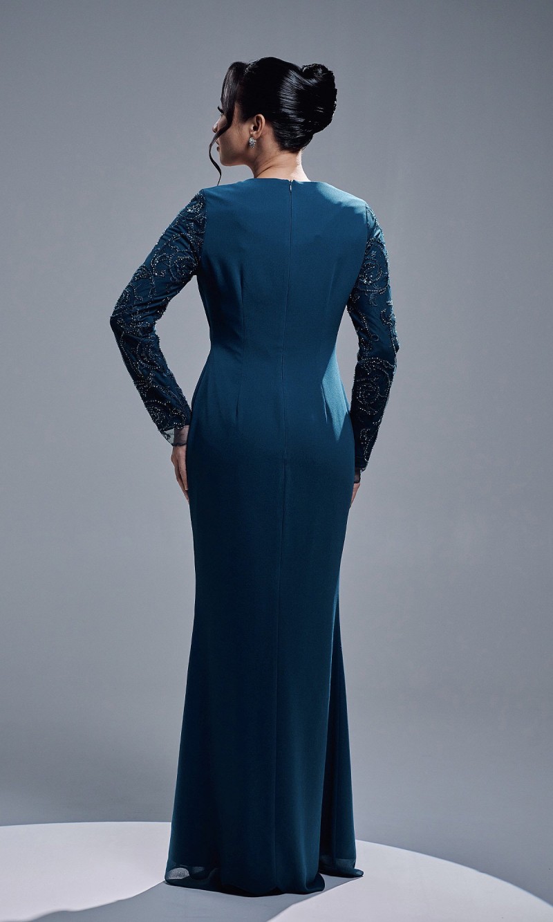 EYANIS DRESS - TEAL BLUE
