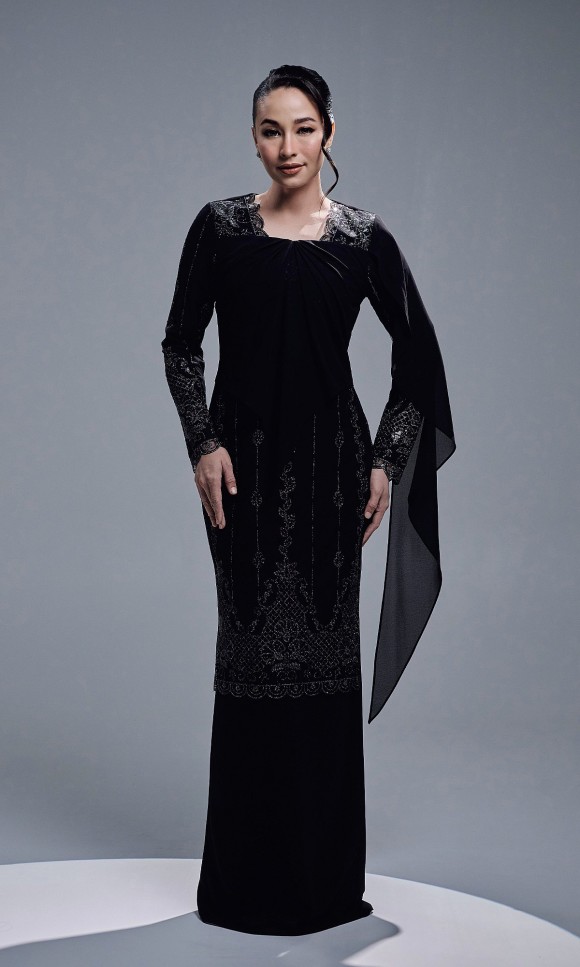 AURORA DRESS - BLACK