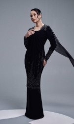 AURORA DRESS - BLACK