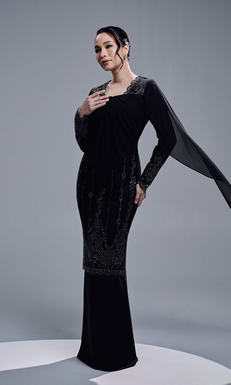 AURORA DRESS - BLACK