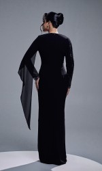 AURORA DRESS - BLACK