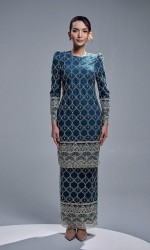 ELVIANA KURUNG - TEAL BLUE