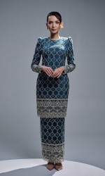 ELVIANA KURUNG - TEAL BLUE