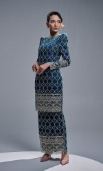 ELVIANA KURUNG - TEAL BLUE