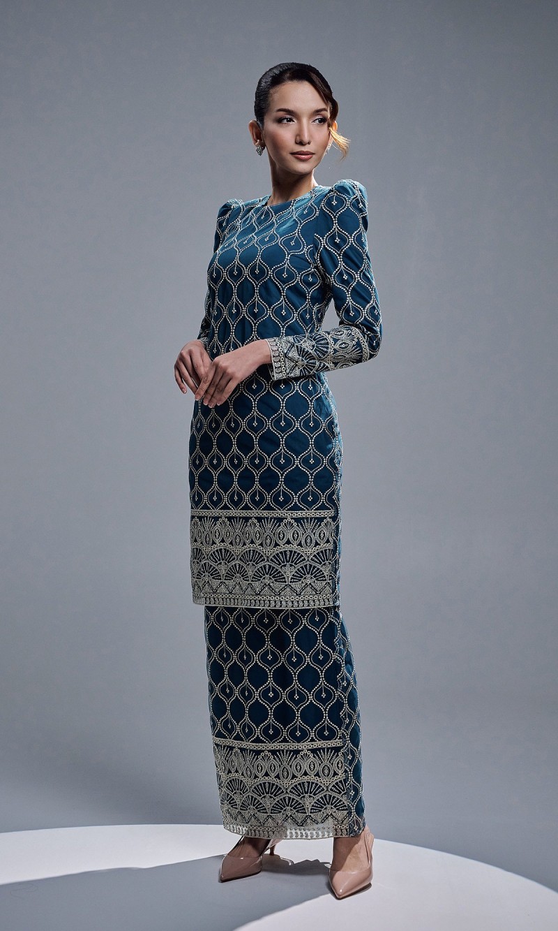 ELVIANA KURUNG - TEAL BLUE