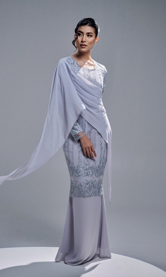 ESTIARA DRESS - STEEL GREY