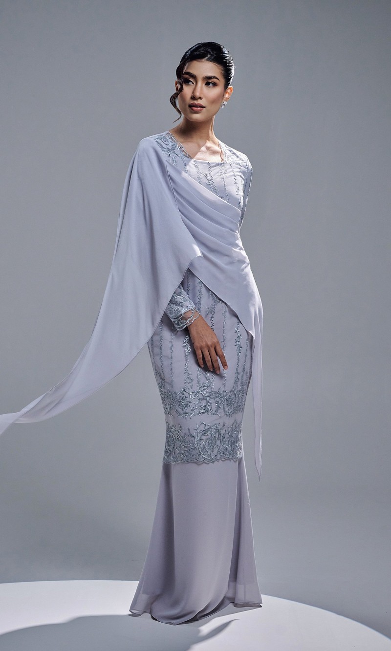 ESTIARA DRESS - STEEL GREY