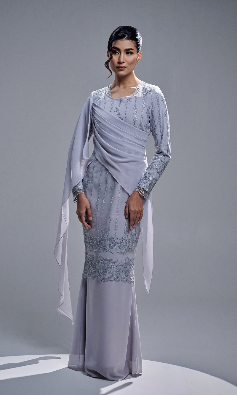 ESTIARA DRESS - STEEL GREY