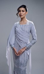 ESTIARA DRESS - STEEL GREY
