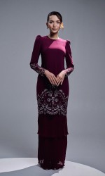 ZENIA KURUNG - BURGUNDY