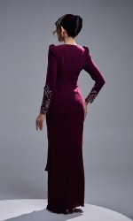 ZENIA KURUNG - BURGUNDY