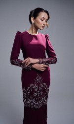 ZENIA KURUNG - BURGUNDY
