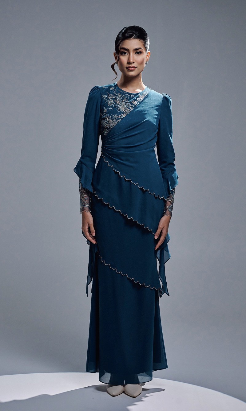 SABRINE KURUNG - TEAL BLUE