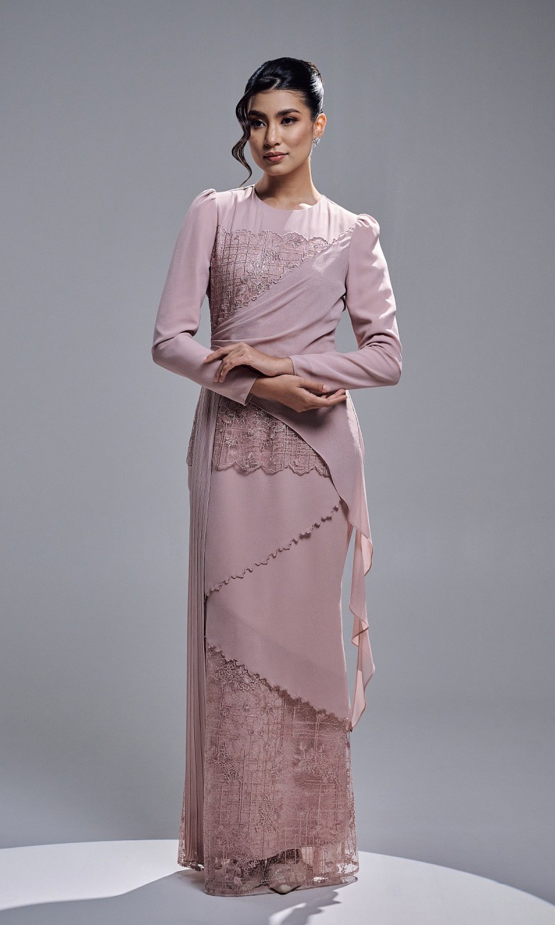 ESTALIA DRESS - BLUSH PINK