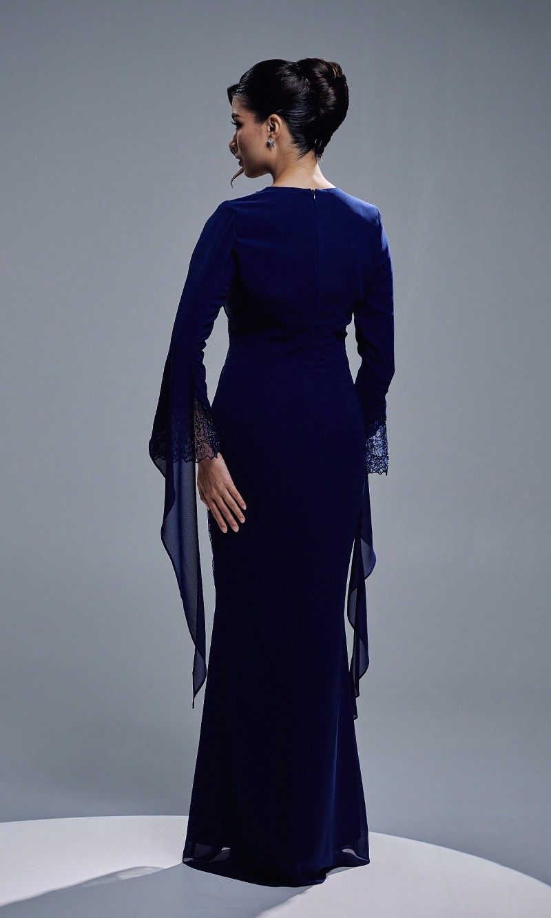 GRACIA DRESS - NAVY BLUE