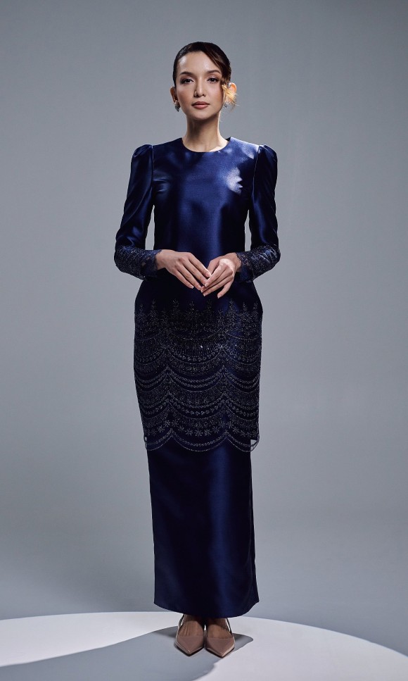 DAHLIA KURUNG - NAVY DAHLIA KURUNG - NAVY