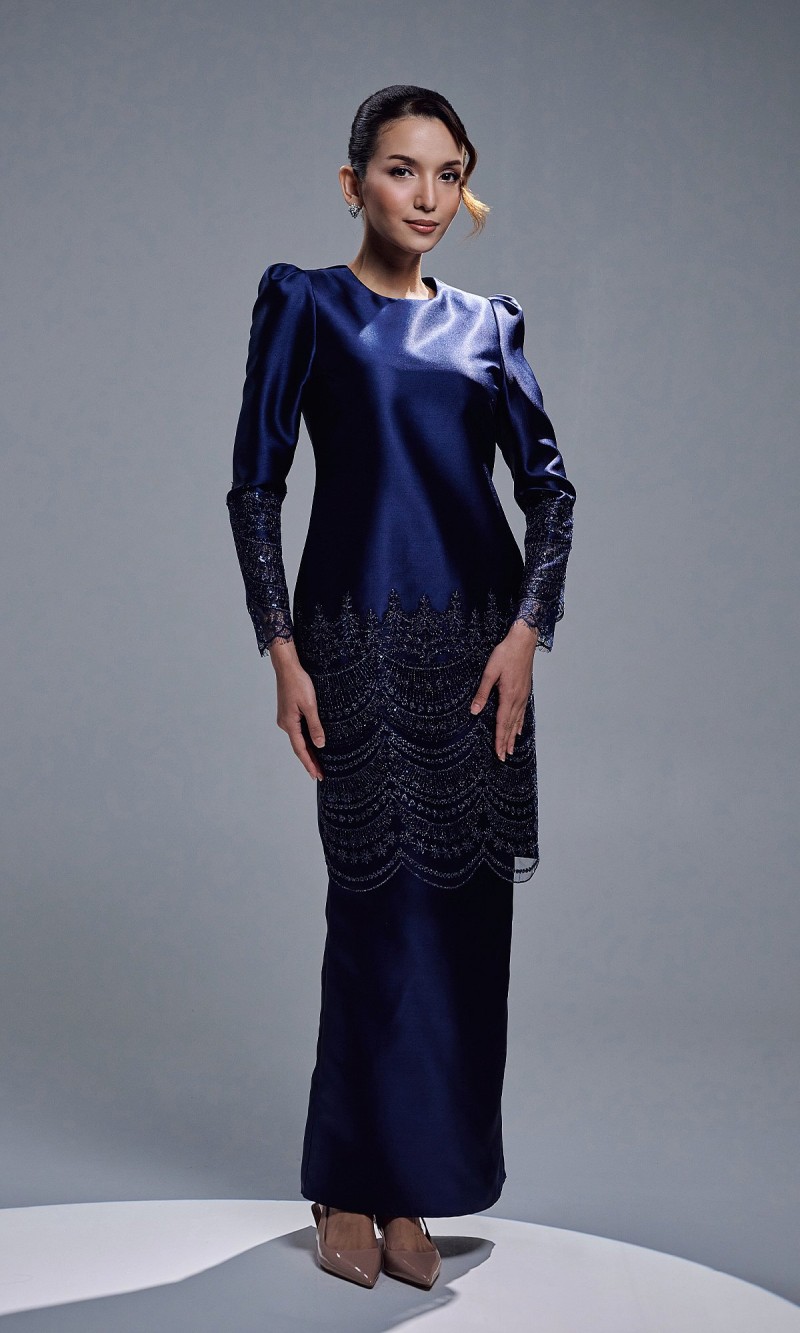 DAHLIA KURUNG - NAVY