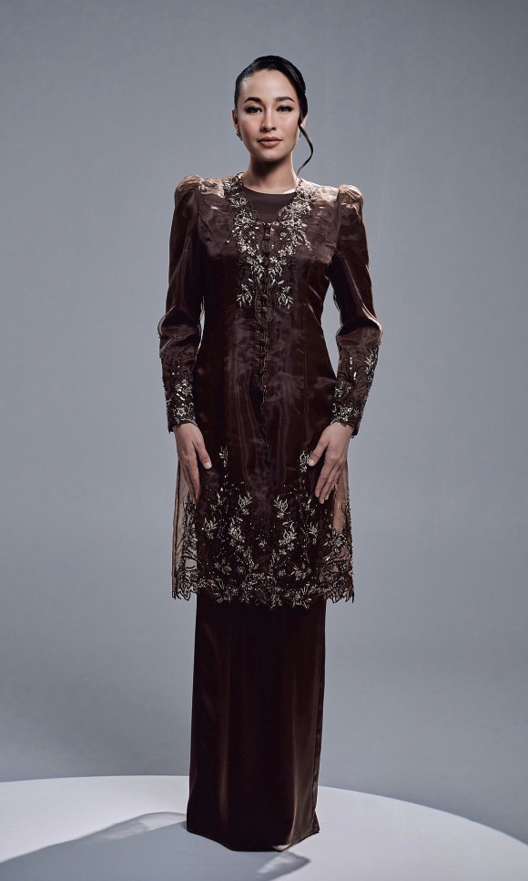 TIARA DRESS - MAHOGANY