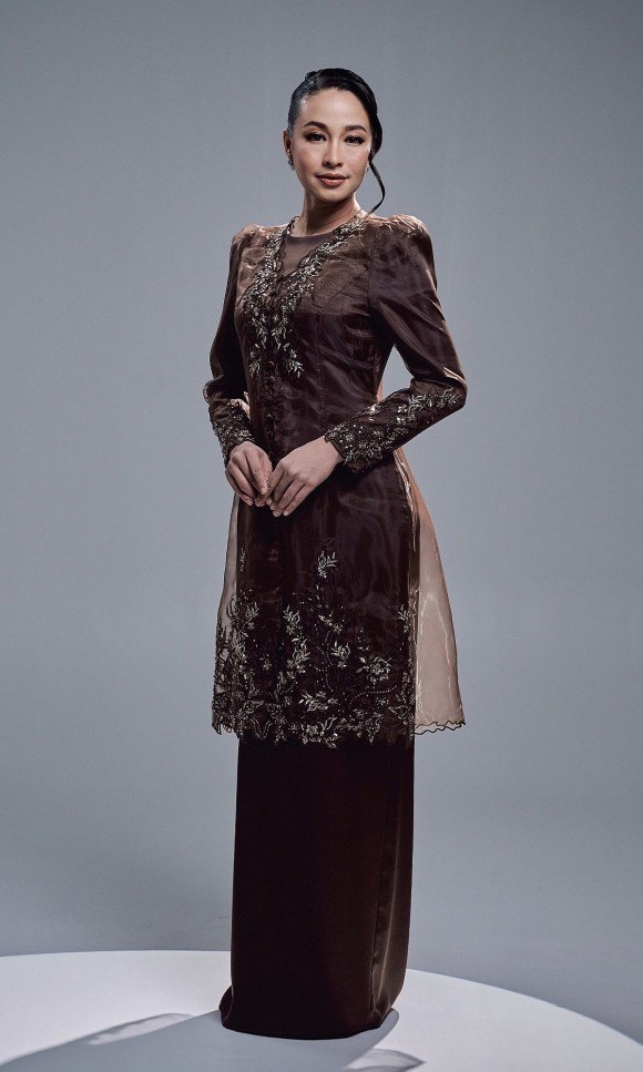 TIARA DRESS - MAHOGANY