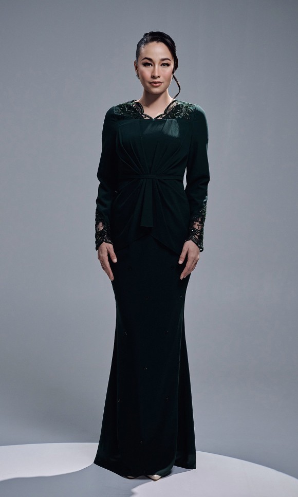 SADEERA KURUNG - DARK GREEN