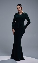 SADEERA KURUNG - DARK GREEN