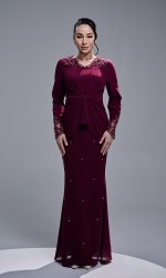 SADEERA KURUNG - BURGUNDY