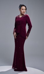 SADEERA KURUNG - BURGUNDY
